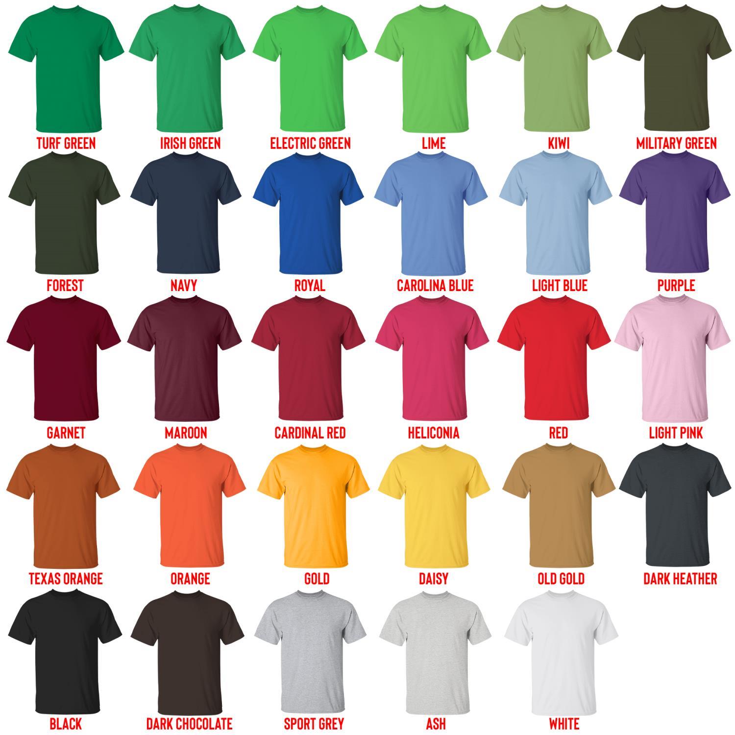 t shirt color chart - Beastars Store