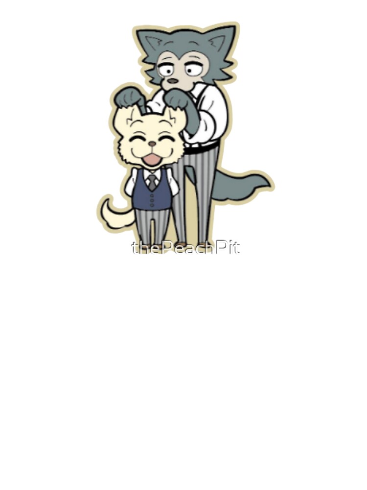 Beastars Legoshi And Jack Ear Lift Chibi Throw Pillow - Image 2