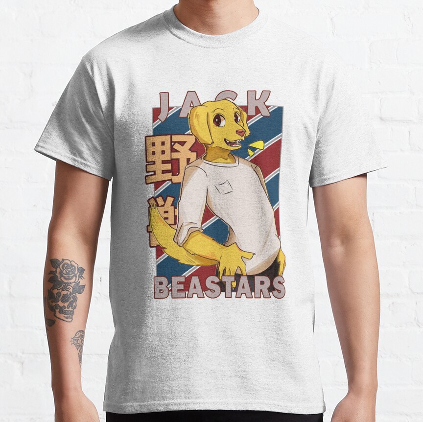 Jack Beastars Anime Manga Design T-shirt - Image 2