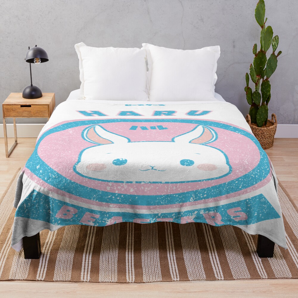 Best Selling Beastars Haru Chibi Grunge Style Throw Blanket