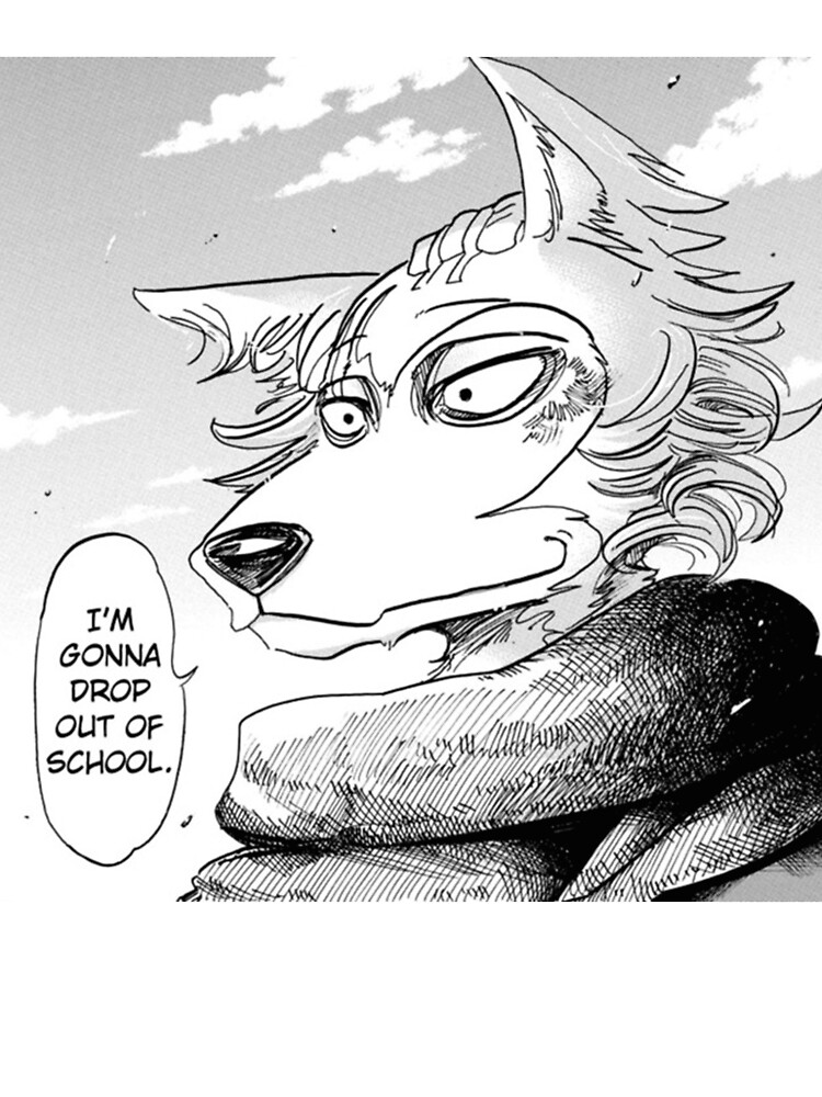 Beastars Anime Legosi Throw Pillow - Image 2