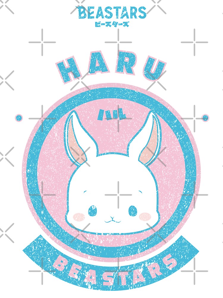 Best Selling Beastars Haru Chibi Grunge Style Throw Pillow - Image 2