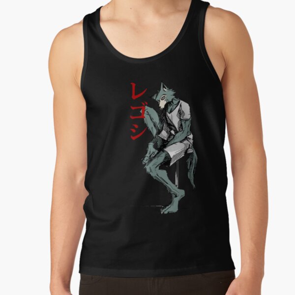 Legoshi Beastars Regoshi Wolf From Beastars Anime Tank Top - Image 4