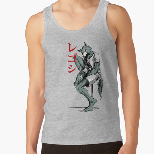 Legoshi Beastars Regoshi Wolf From Beastars Anime Tank Top - Image 5