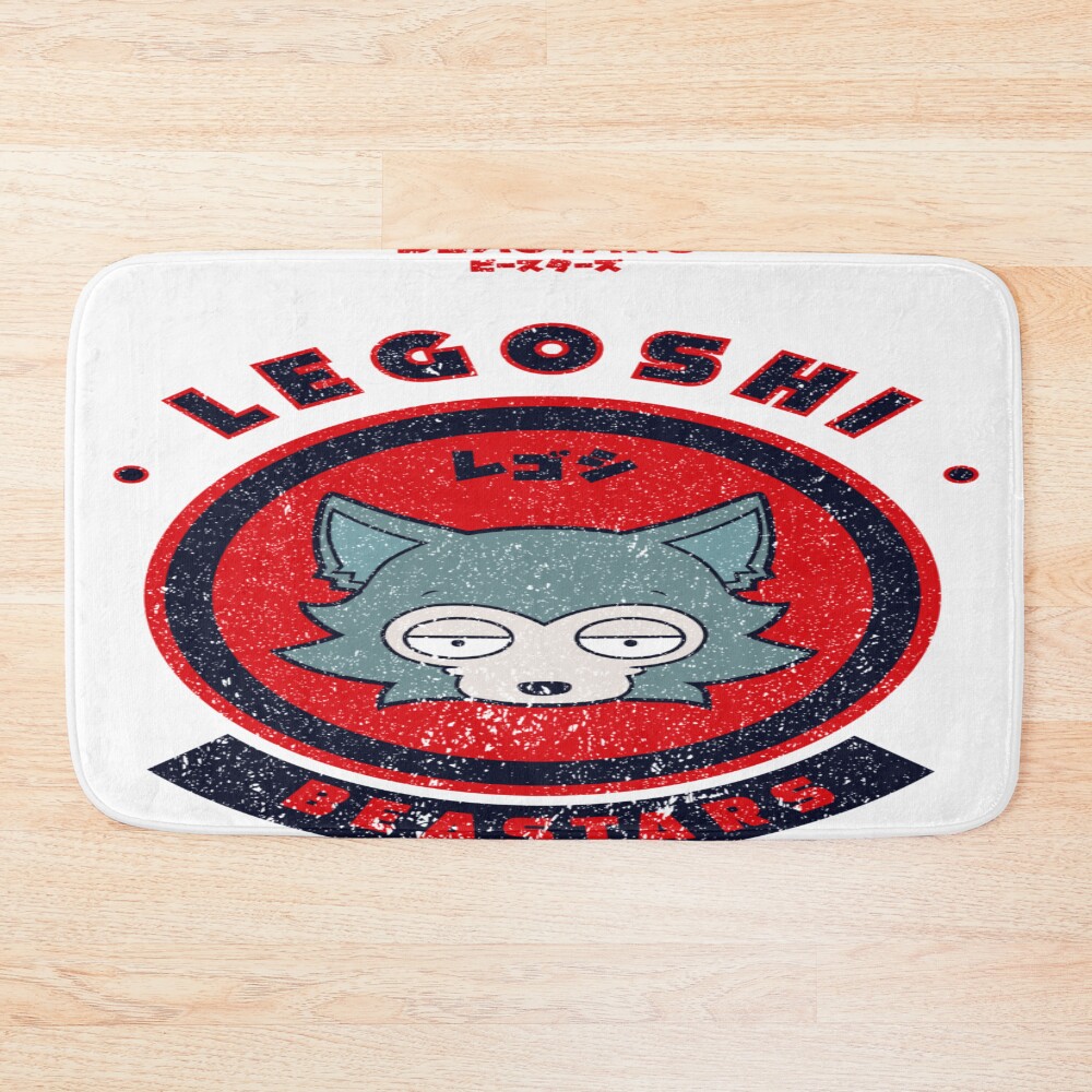 Beastars Legoshi Chibi Grunge Style Bath Mat