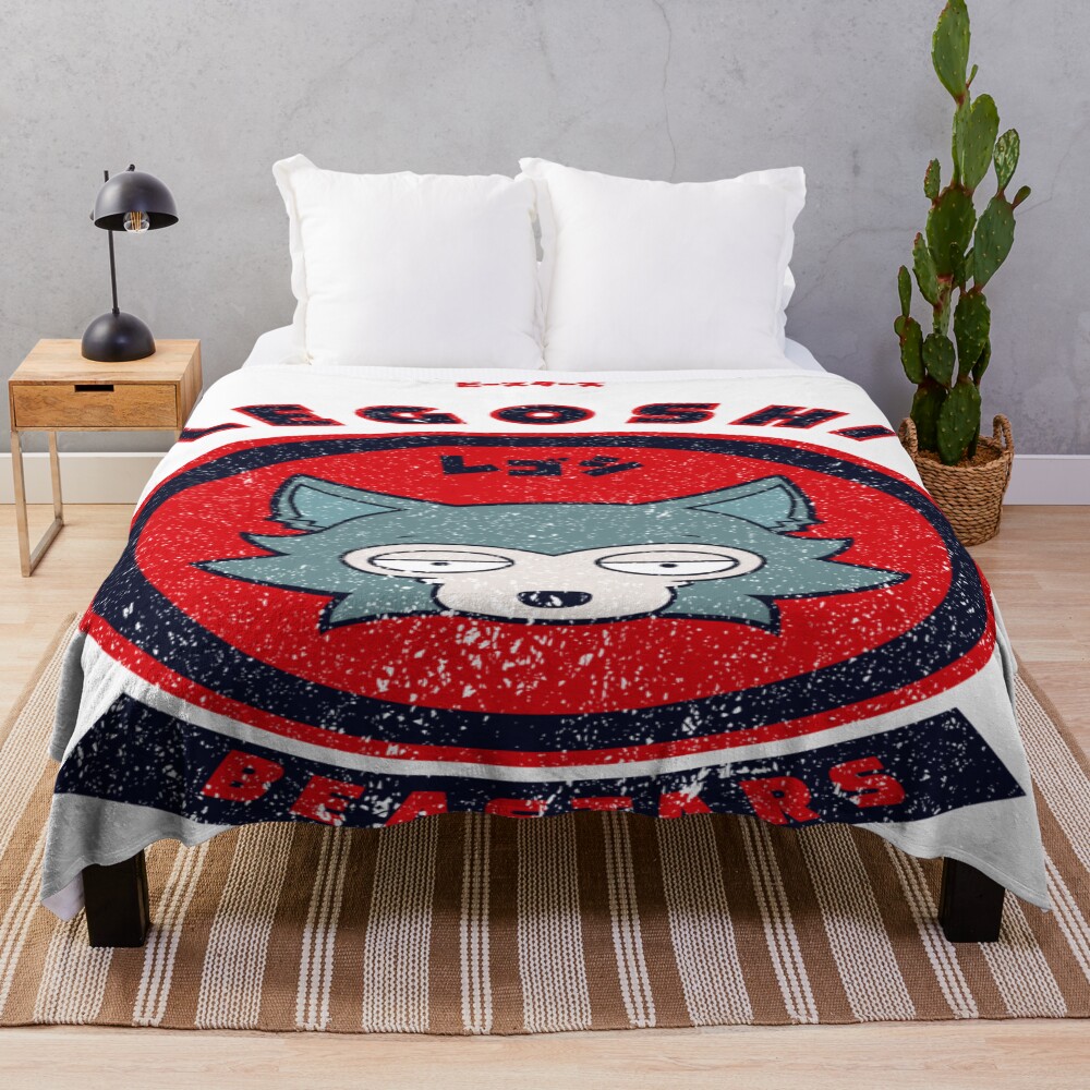 Beastars Legoshi Chibi Grunge Style Throw Blanket