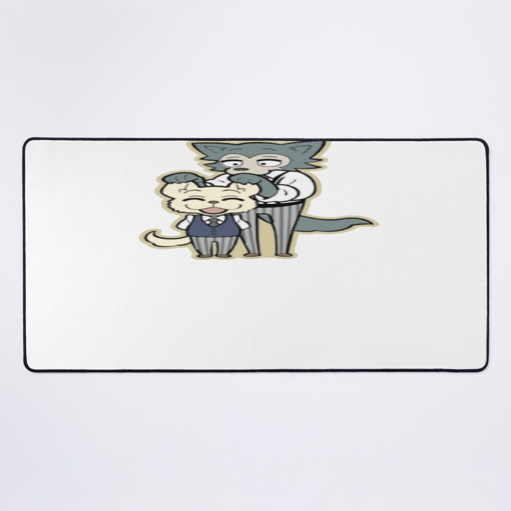 Beastars Legoshi And Jack Ear Lift Chibi Mouse Pad