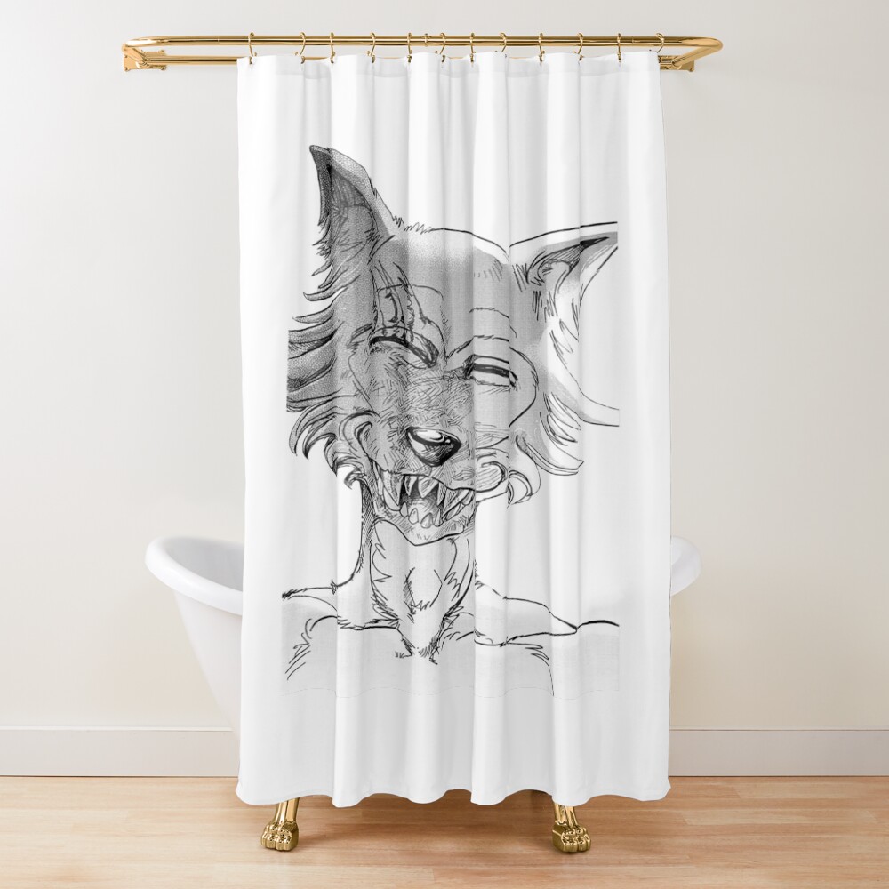 Beastars Legoshi Retro Shower Curtain
