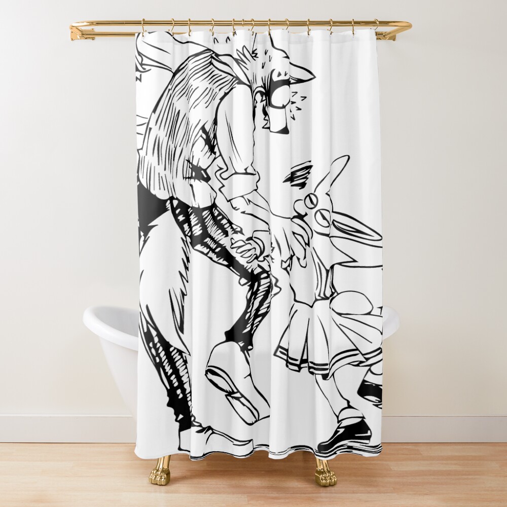 Beastars Legoshi And Haru Shower Curtain