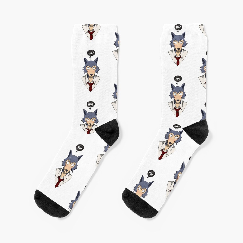 Beastars Legoshi The Wolf Anime Socks