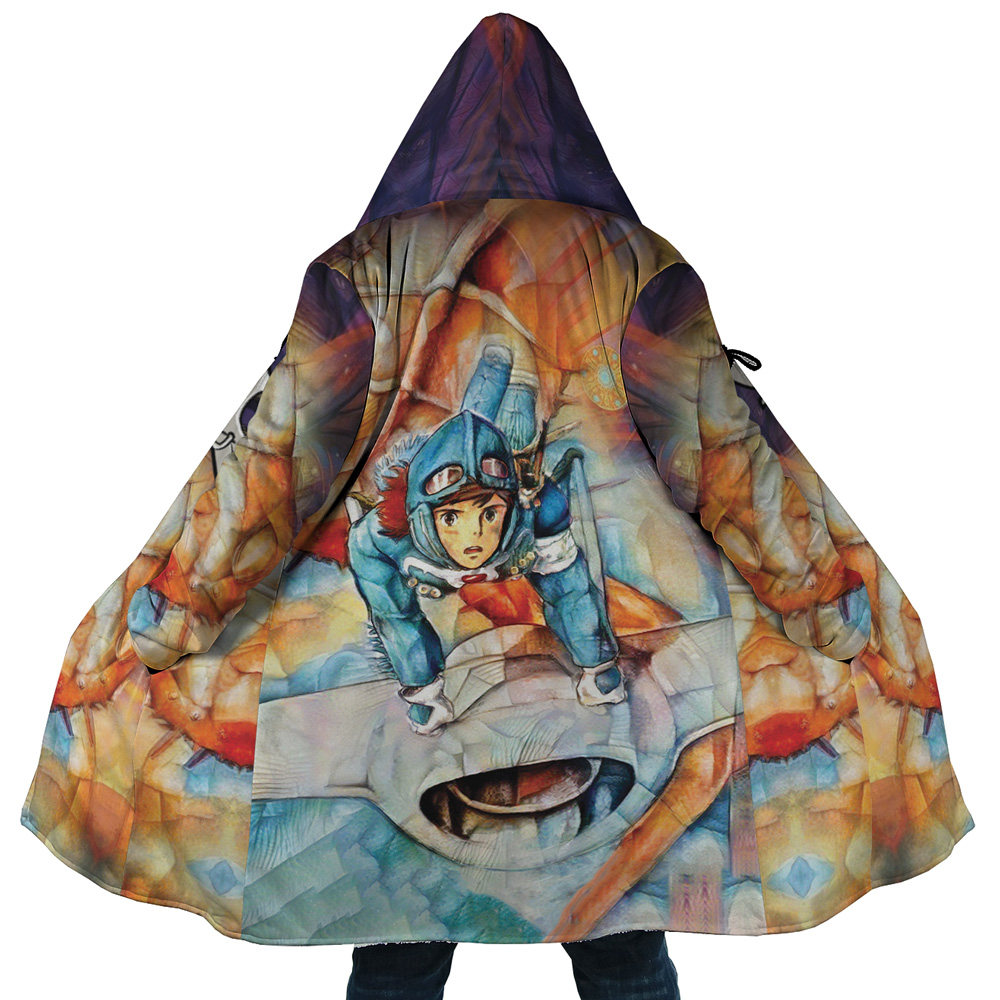 Nausicaa SG AOP Hooded Cloak Coat MAIN Mockup - Beastars Shop